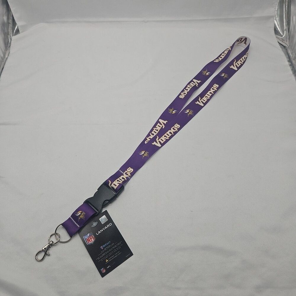 Minnesota Vikings Detachable Team Logo Lanyard Keychain NFL